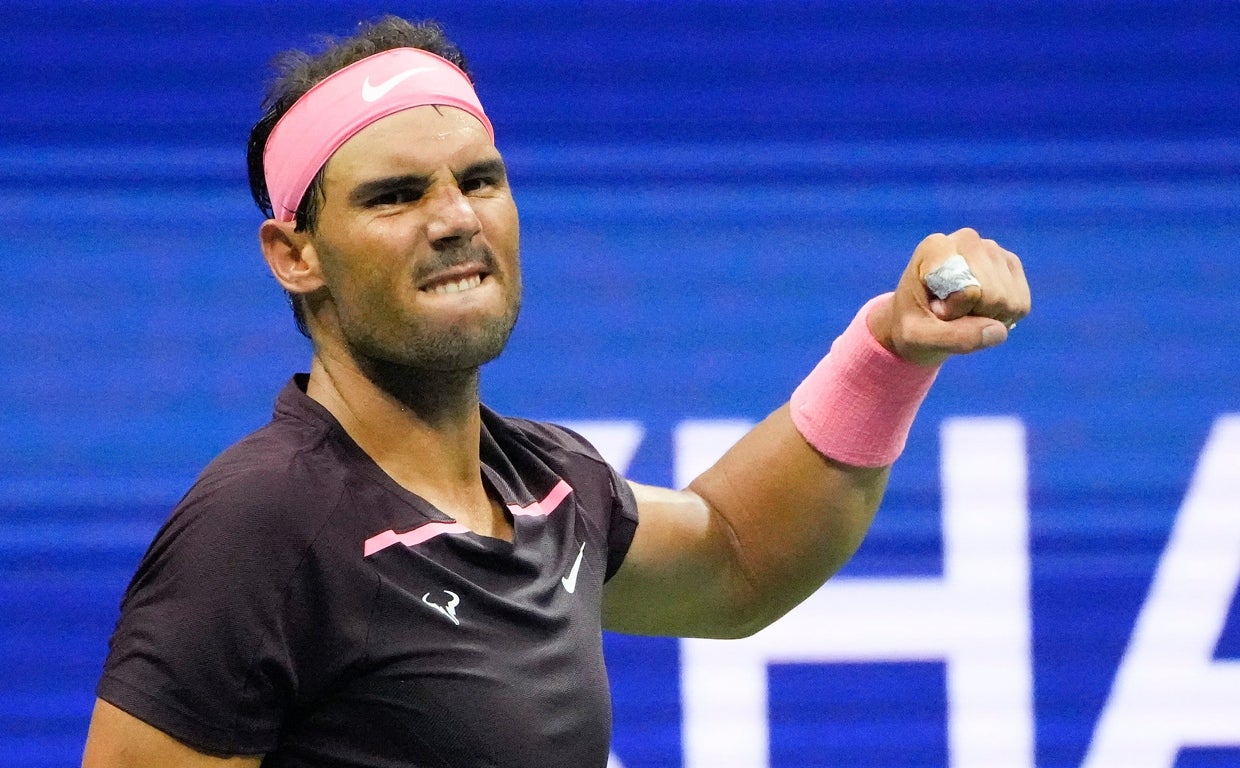 Rafa Nadal, durante su partido contra Gasquet en el Us Open