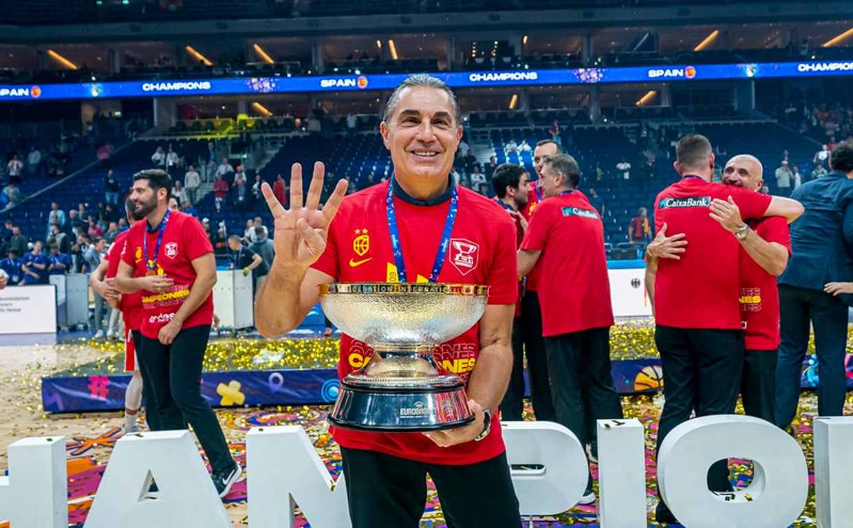 Sergio Scariolo, durante la final ante Francia