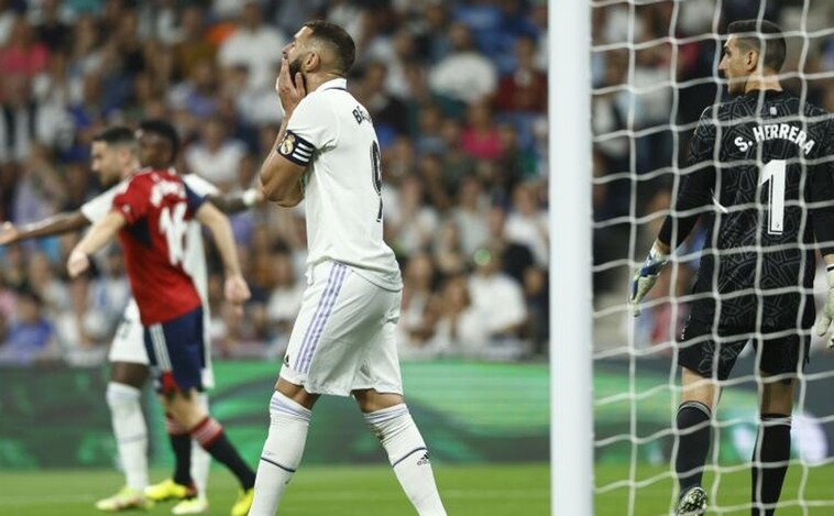 Osasuna pone fin a la racha de victorias del Madrid