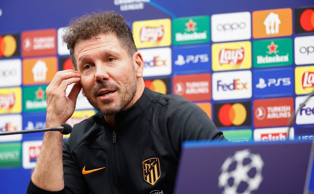 Simeone, en rueda de prensa