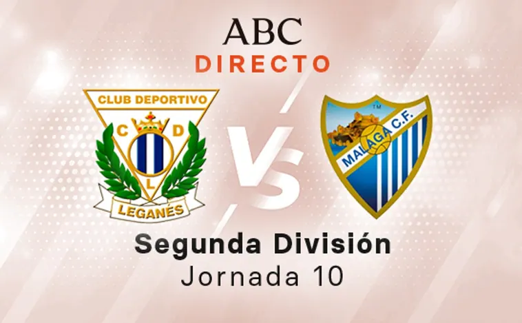 Leganés - Málaga en directo hoy: partido de la Liga SmartBank, jornada 10
