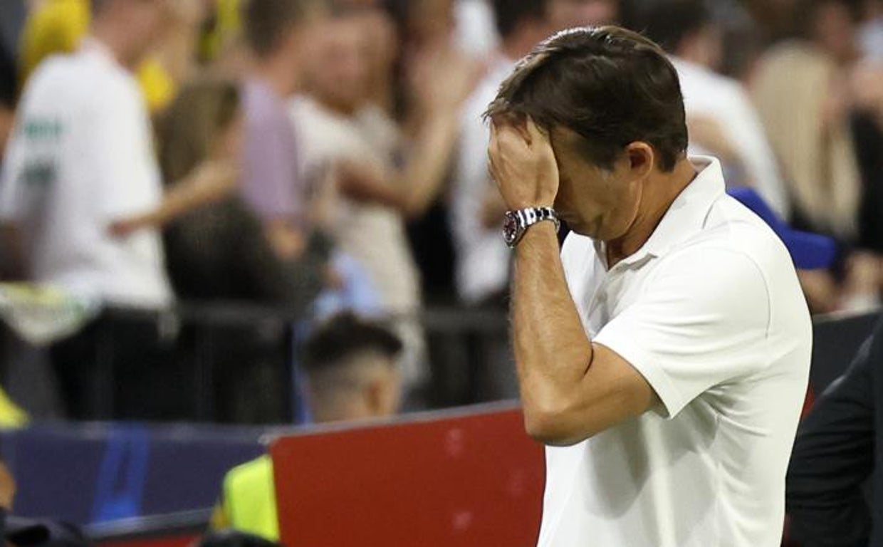 Julen Lopetegui, durante el partido ante el Dortmund