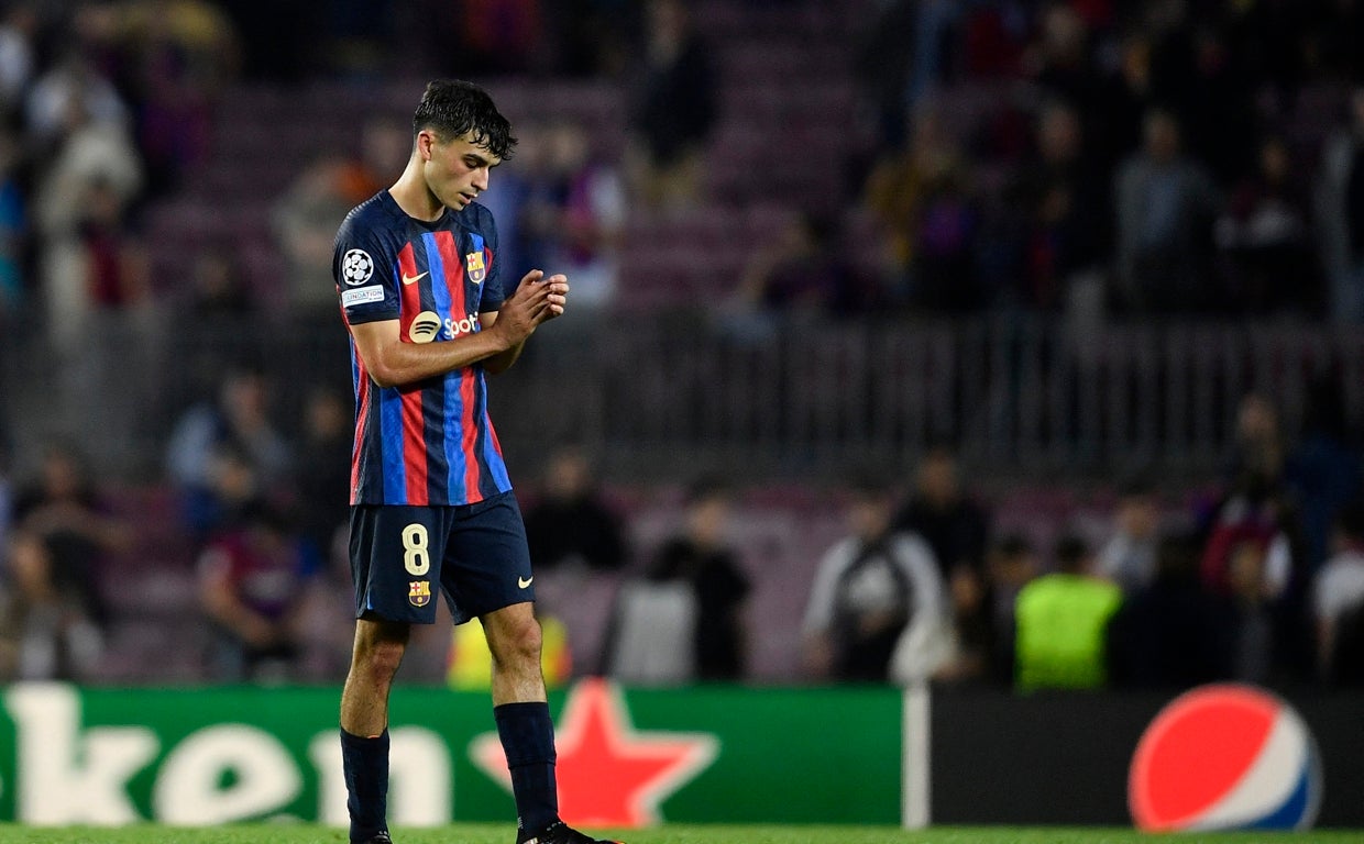 Pedri, tras el empate ante el Inter