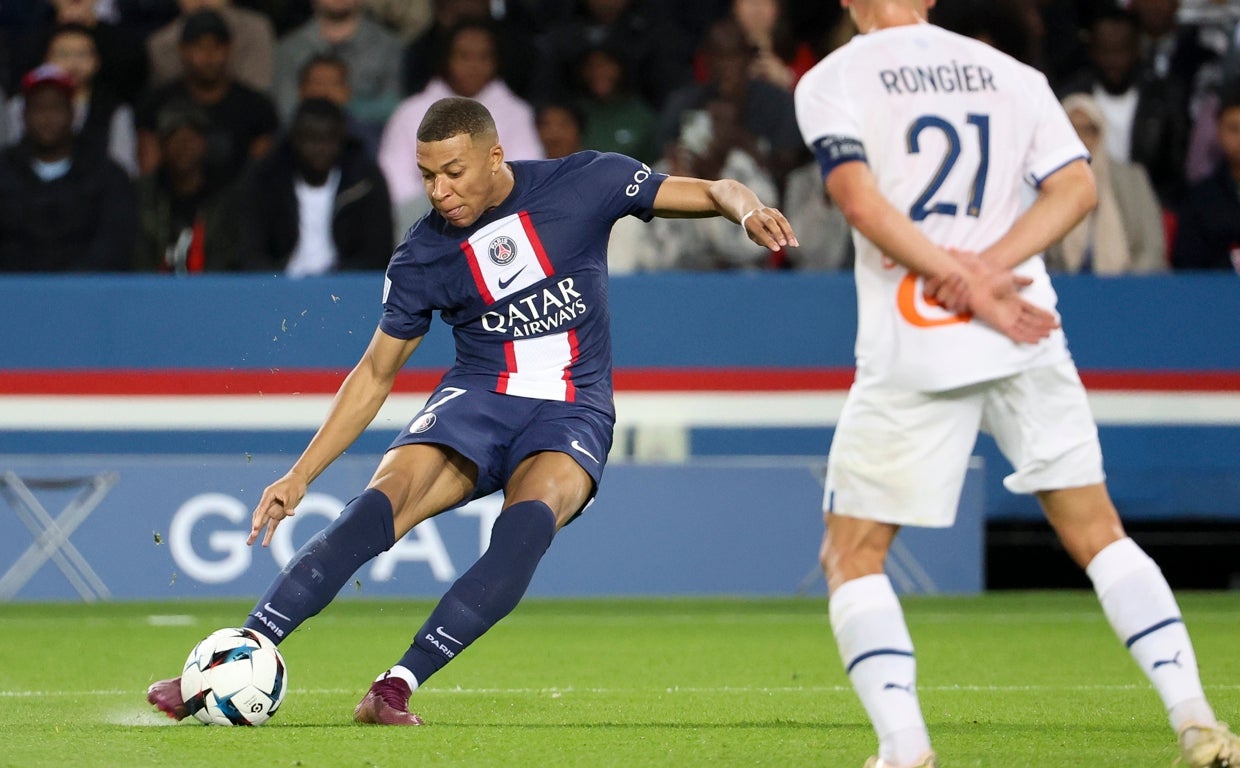 Mbappé, ante el Olympique de Marsella
