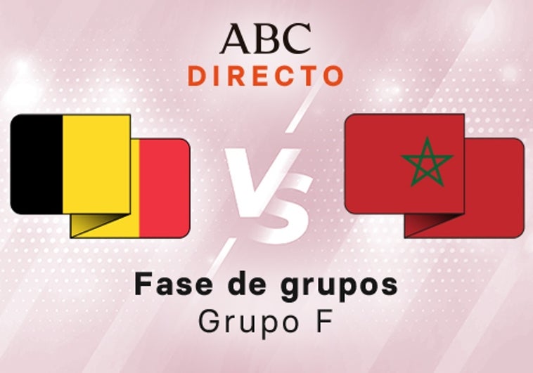 Bélgica - Marruecos en directo hoy: partido del Mundial de Qatar, Grupo F