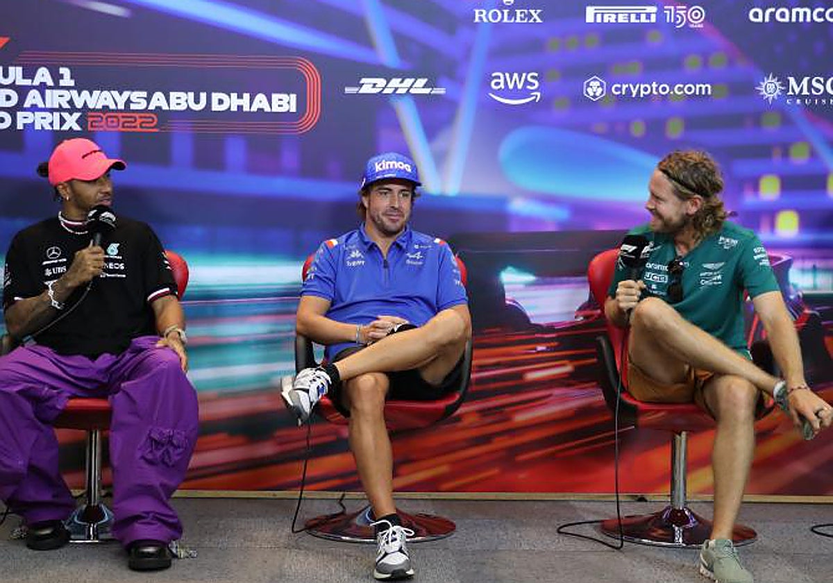 Hamilton, Alonso y Vettel, en Abu Dabi