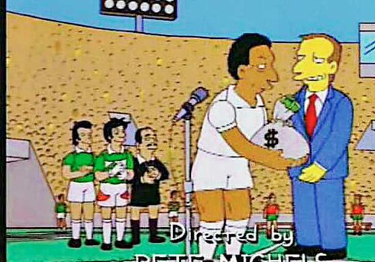 Una imagen de los Simpsons, entre los memes de la inauguración del Mundial de Qatar