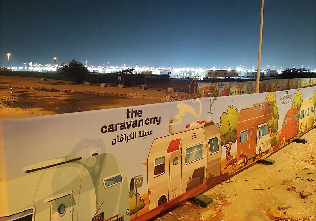 Aspecto de la polémica 'Caravan City' de Qatar