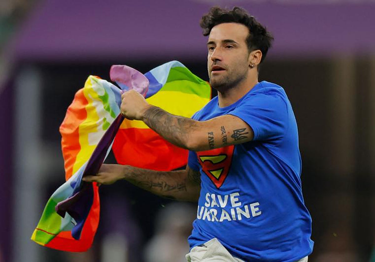 Mario Ferri, el espontáneo que saltó al Portugal-Uruguay