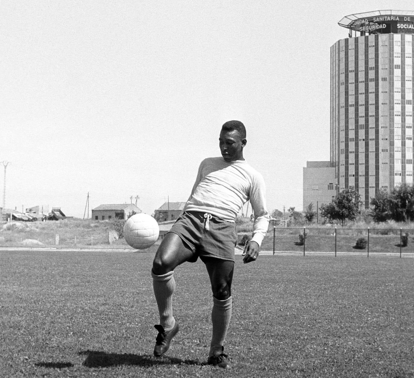Pelé, en una vista a Madrid 