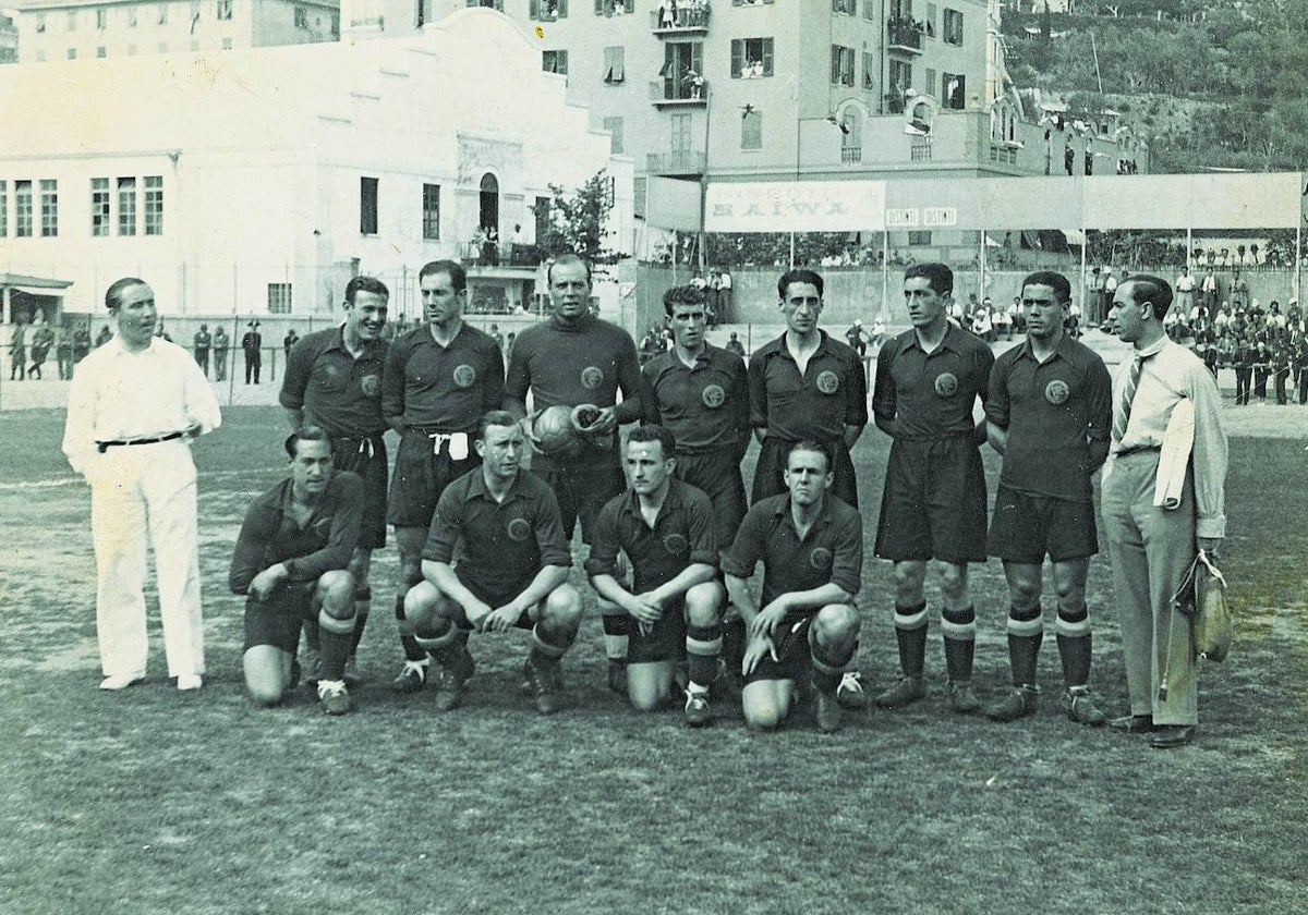 Alineación de España en el Mundial de 1934 ante Brasil