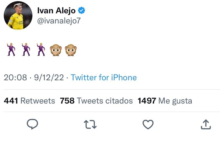 El tuit con tinte racista de Iván Alejo tras la eliminación de Brasil