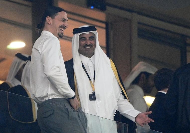 Ceremonia de clausura: la complicidad de Ibrahimovic con el Emir de Qatar