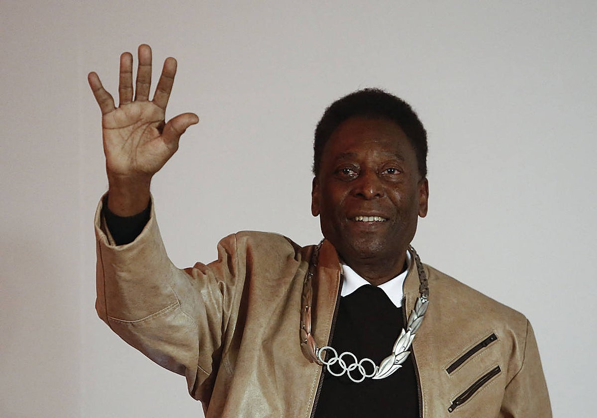 Pelé, en una foto de archivo