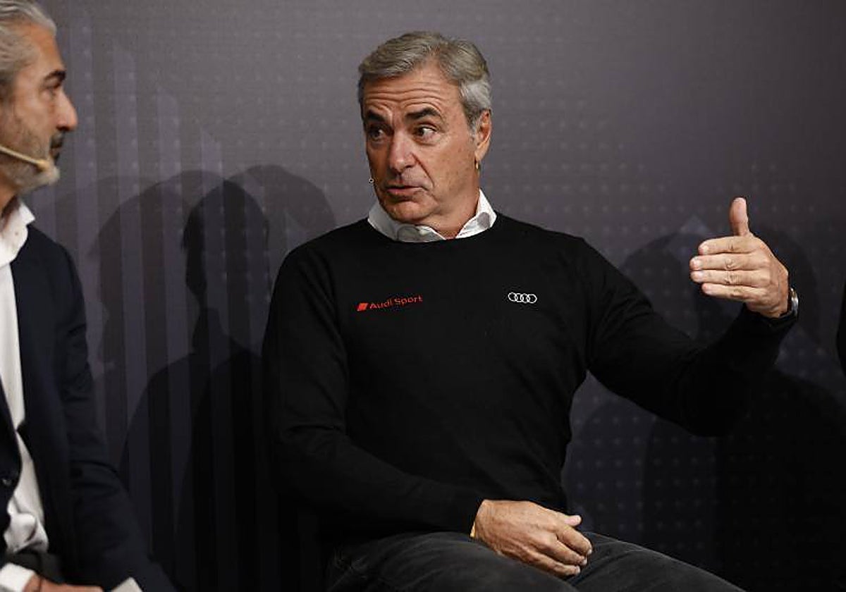 Carlos Sainz, presentando su proyecto con Audi