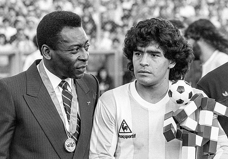 Pelé y Maradona