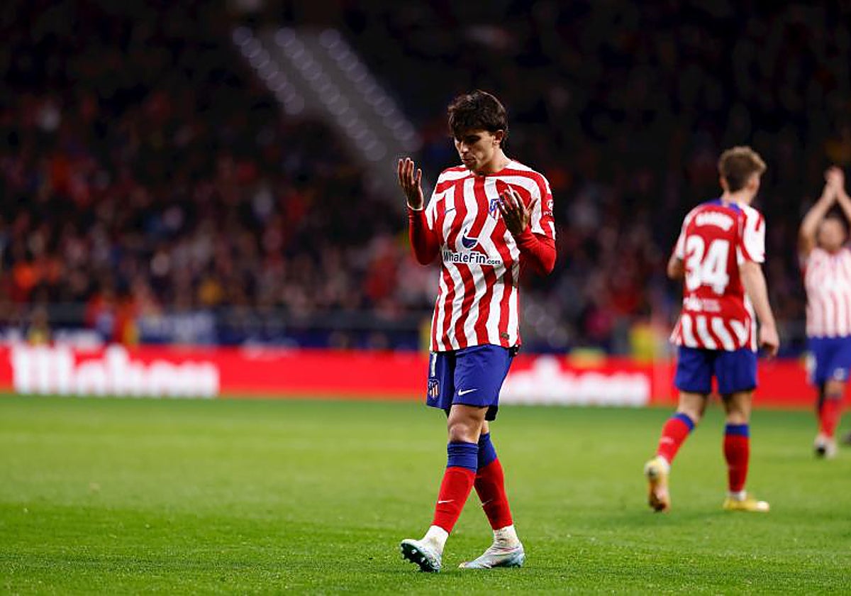 Joao Félix, durante el Atlético-Barcelona