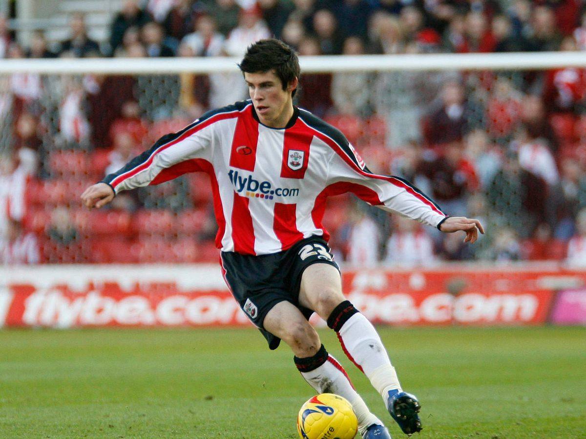 Bale, con la camiseta del Southampton, su primer equipo en la Premier 