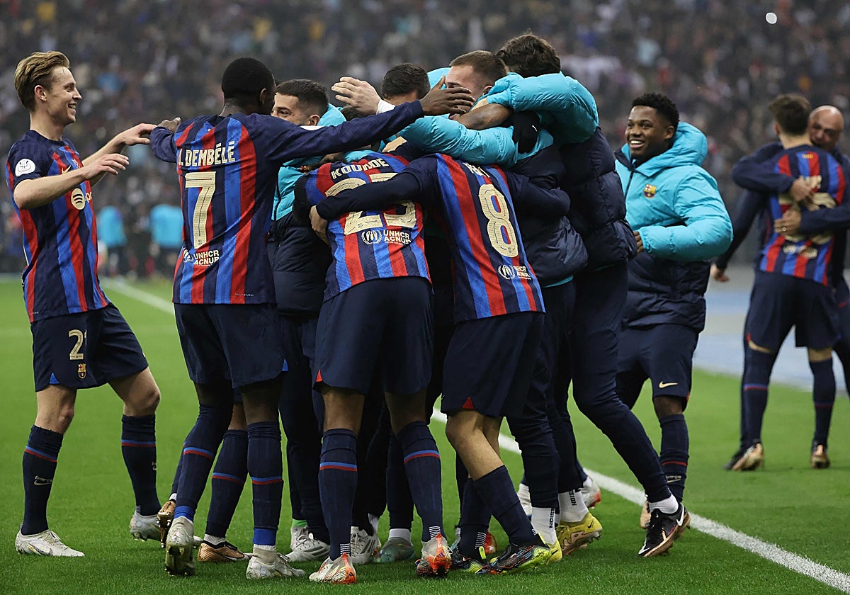 Un Barça feliz de otros tiempos