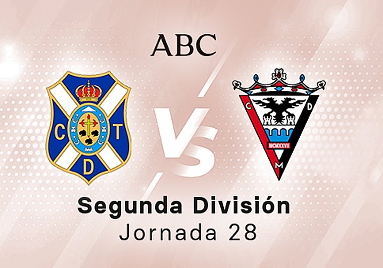 Tenerife - Mirandés, estadísticas del partido