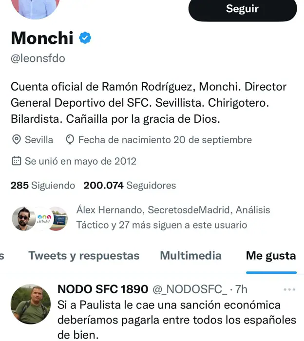 La justificación de Monchi ante su polémica 'me gusta' a la patada a Vinicius