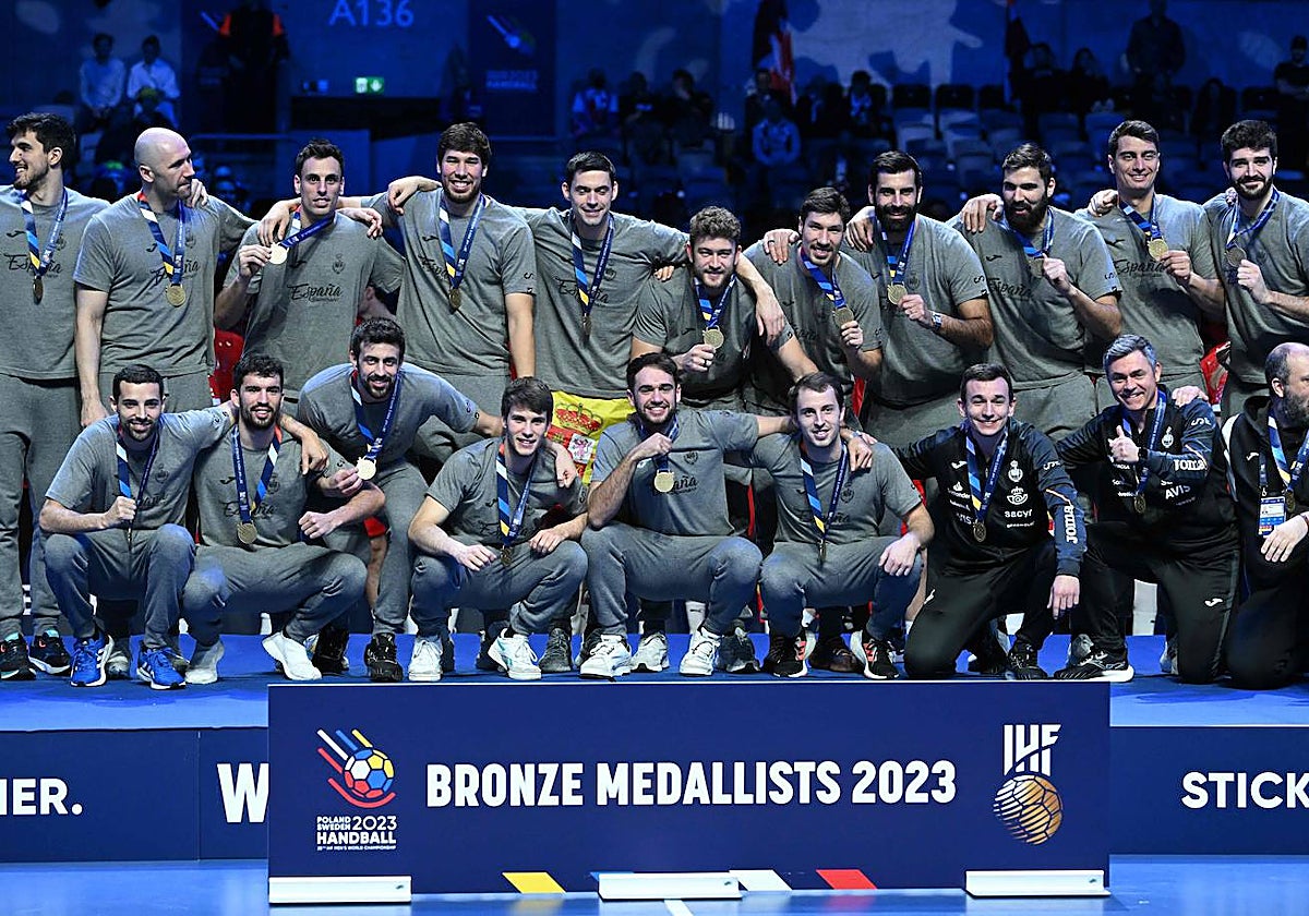 La selección masculina, con el bronce mundial