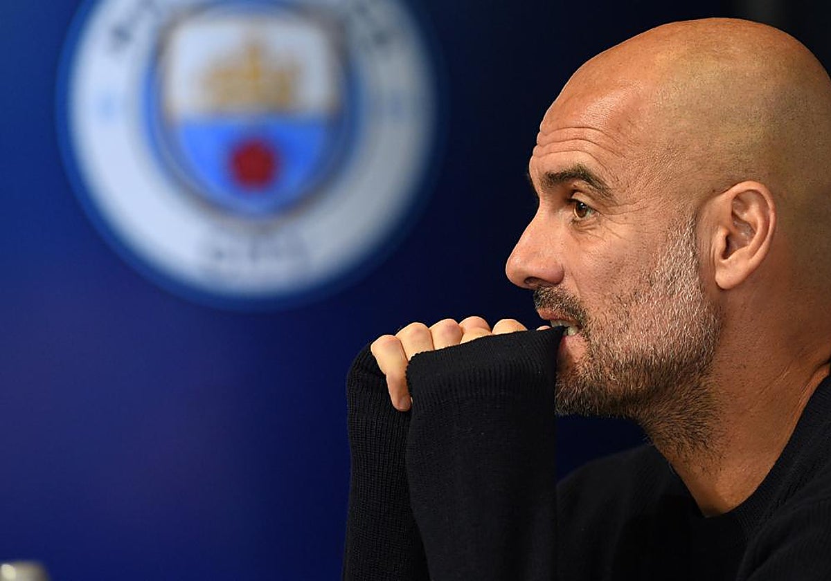 Pep Guardiola, entrenador del Manchester City
