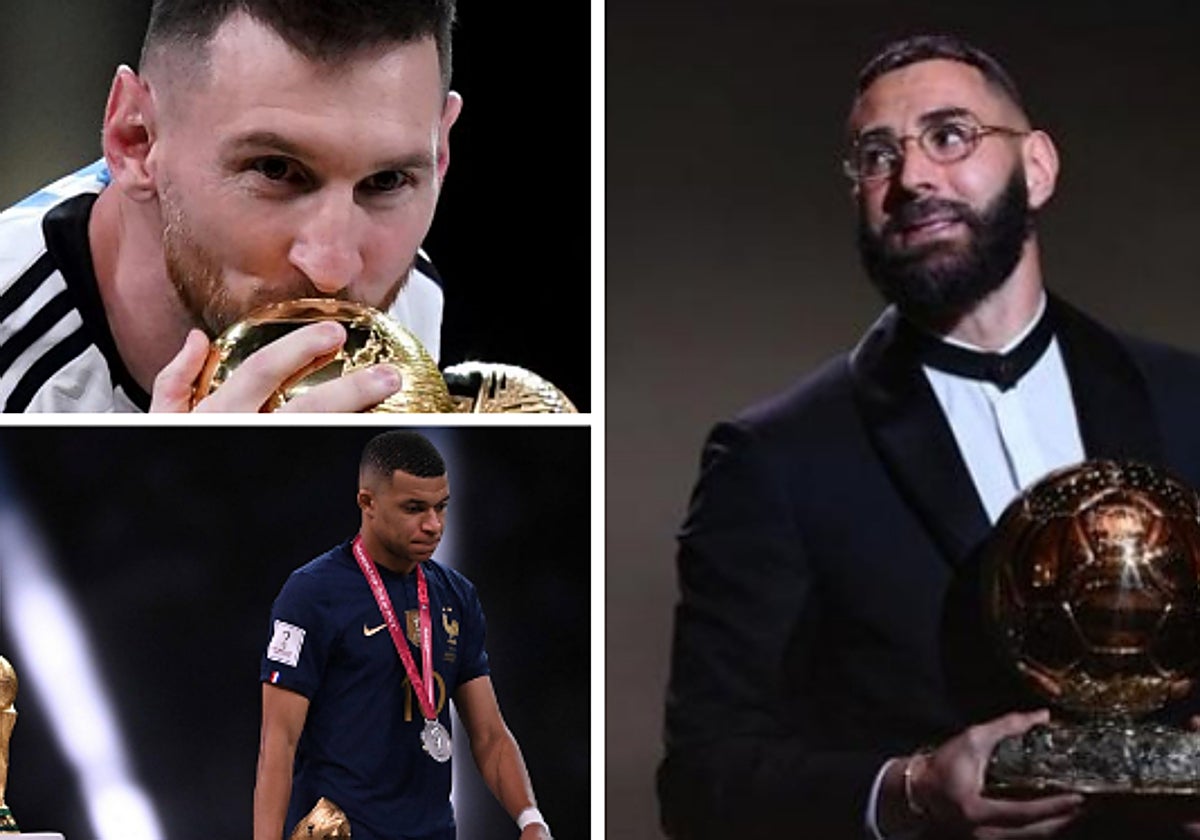 Leo Messi, Mbappe y Benzema