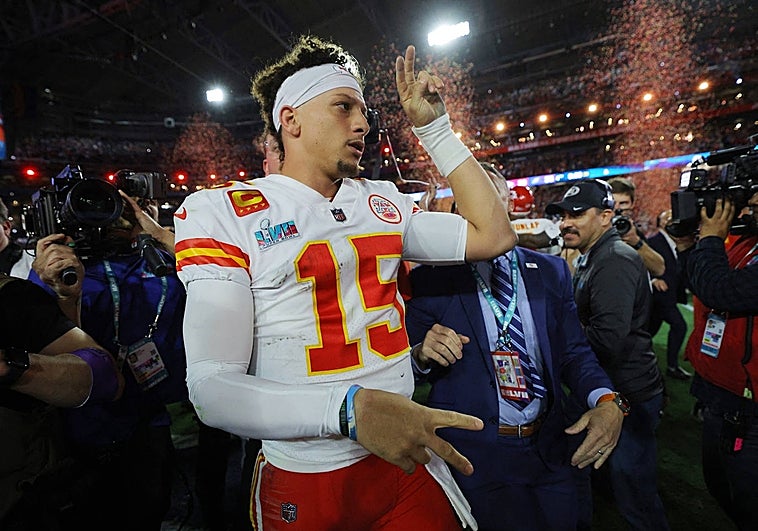 Patrick Mahomes celebra el Super Bowl 2023