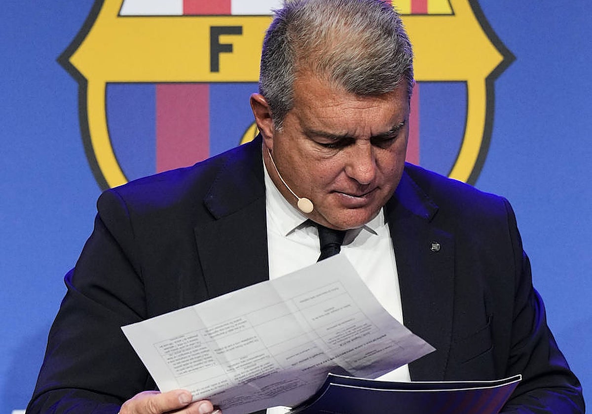 Joan Laporta, presidente del Barcelona
