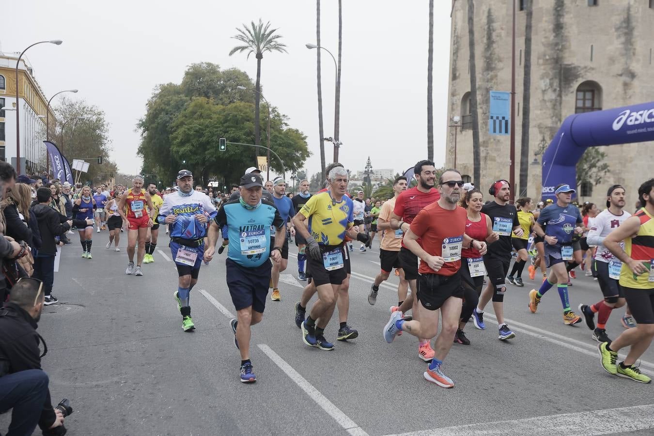 Participantes en el Maratón de Sevilla