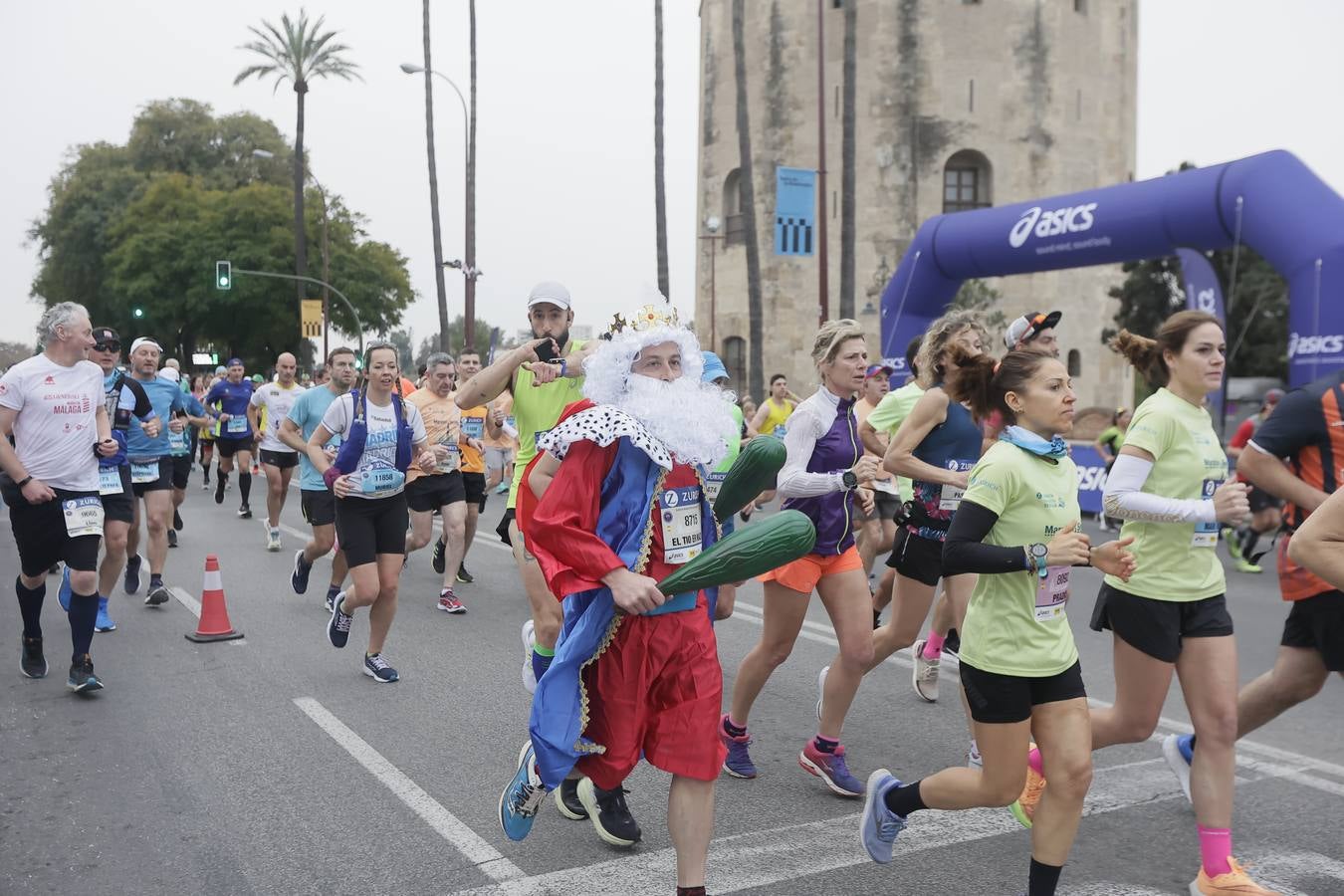 Participantes en el Maratón de Sevilla