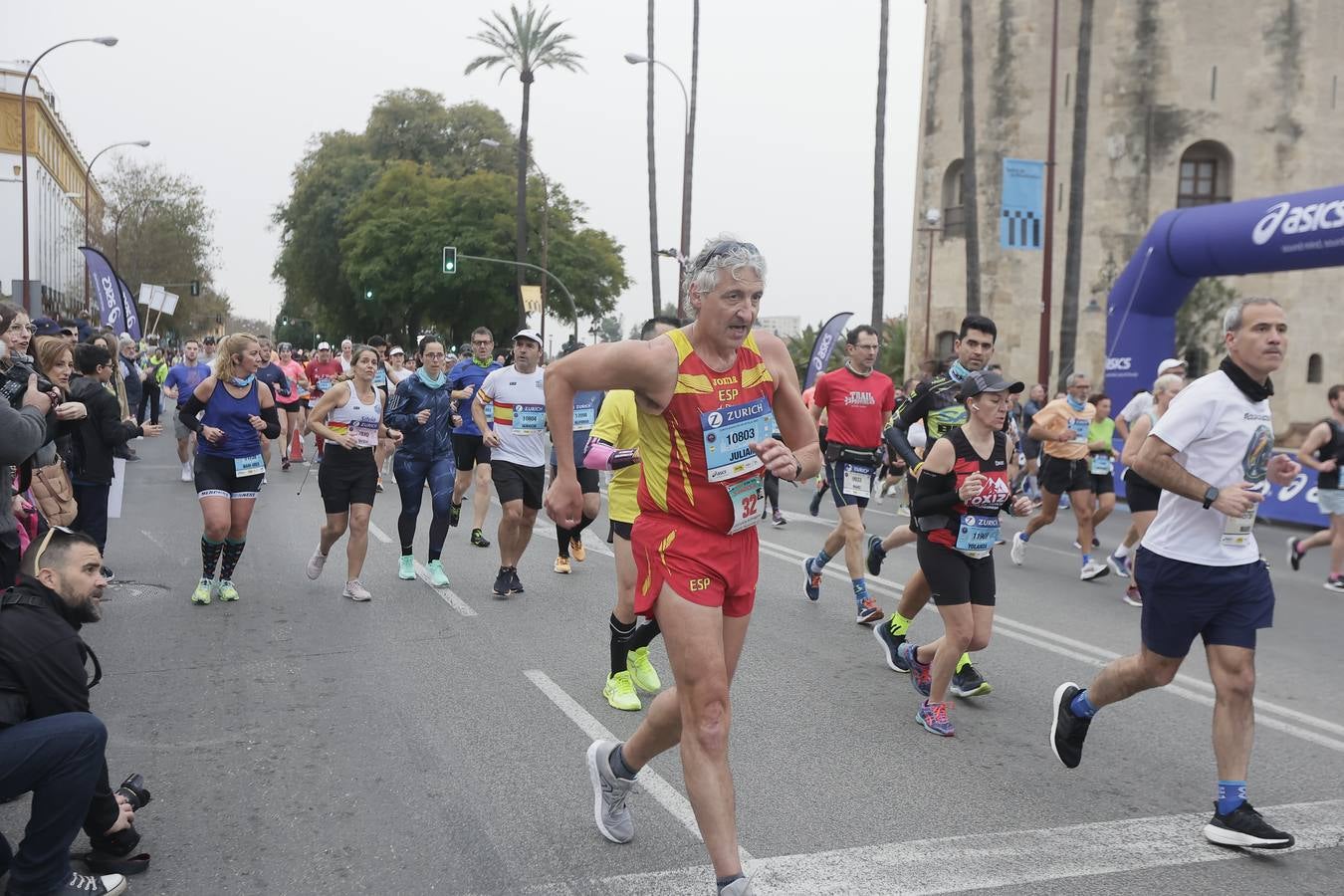 Participantes en el Maratón de Sevilla