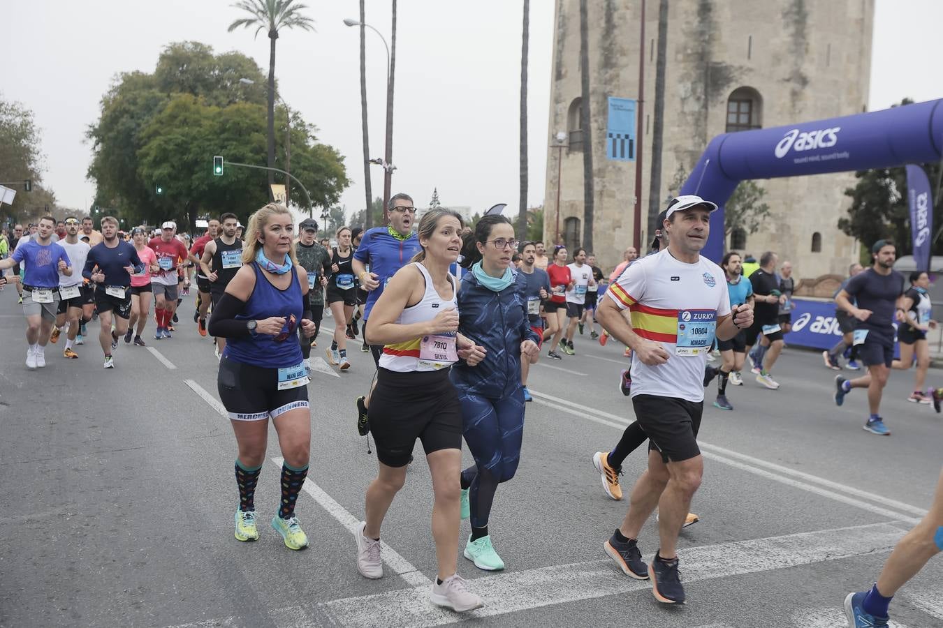 Participantes en el Maratón de Sevilla