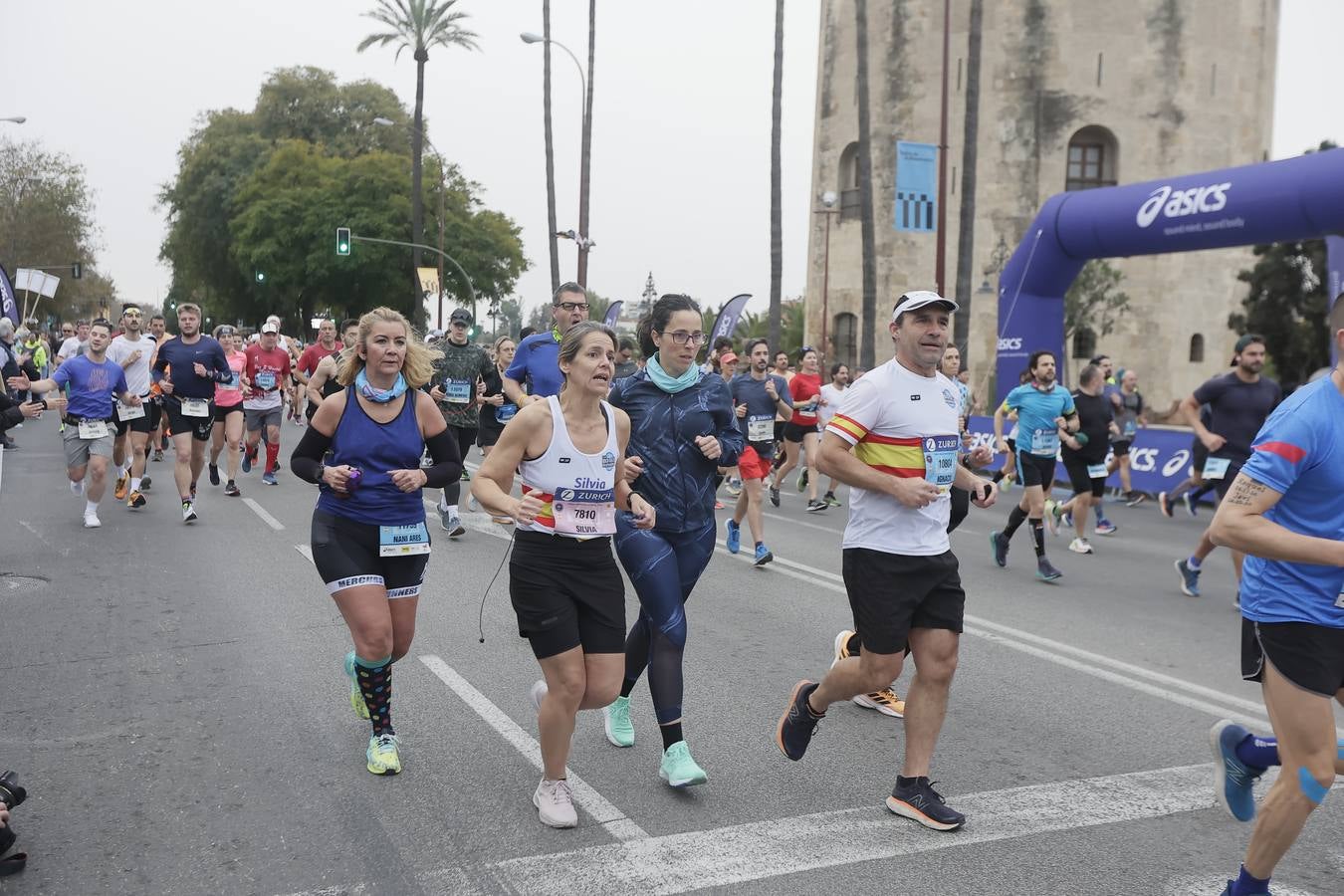 Participantes en el Maratón de Sevilla