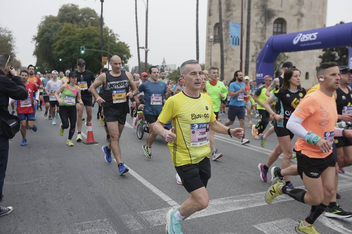 Participantes en el Maratón de Sevilla 2023