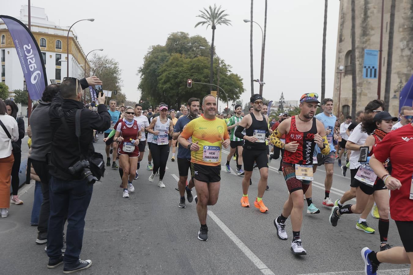 Participantes en el Maratón de Sevilla