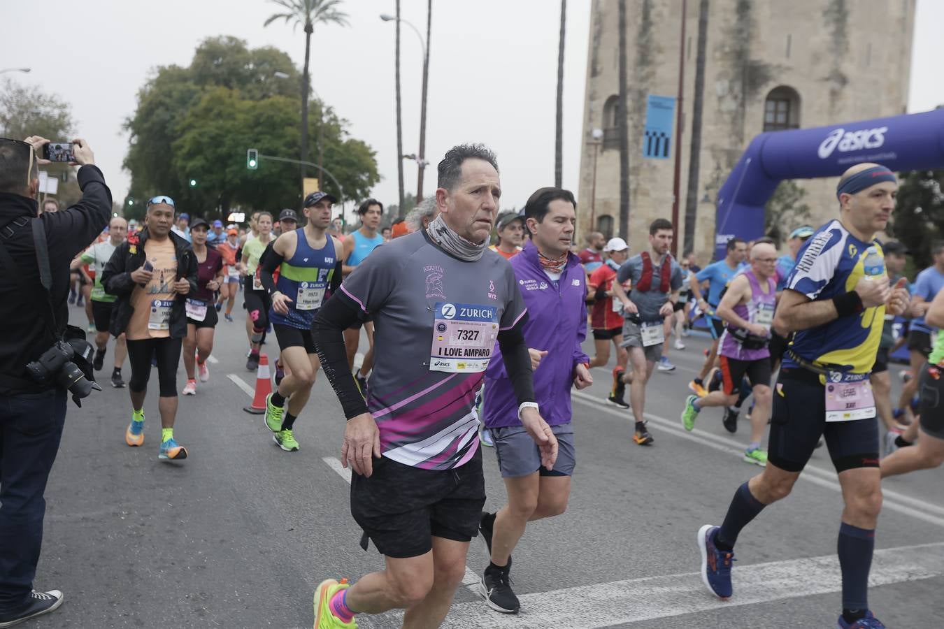 Participantes en el Maratón de Sevilla
