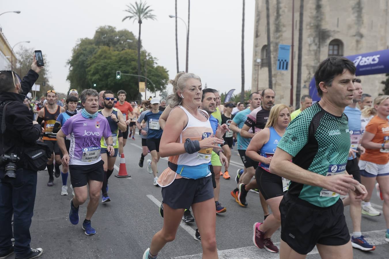 Participantes en el Maratón de Sevilla
