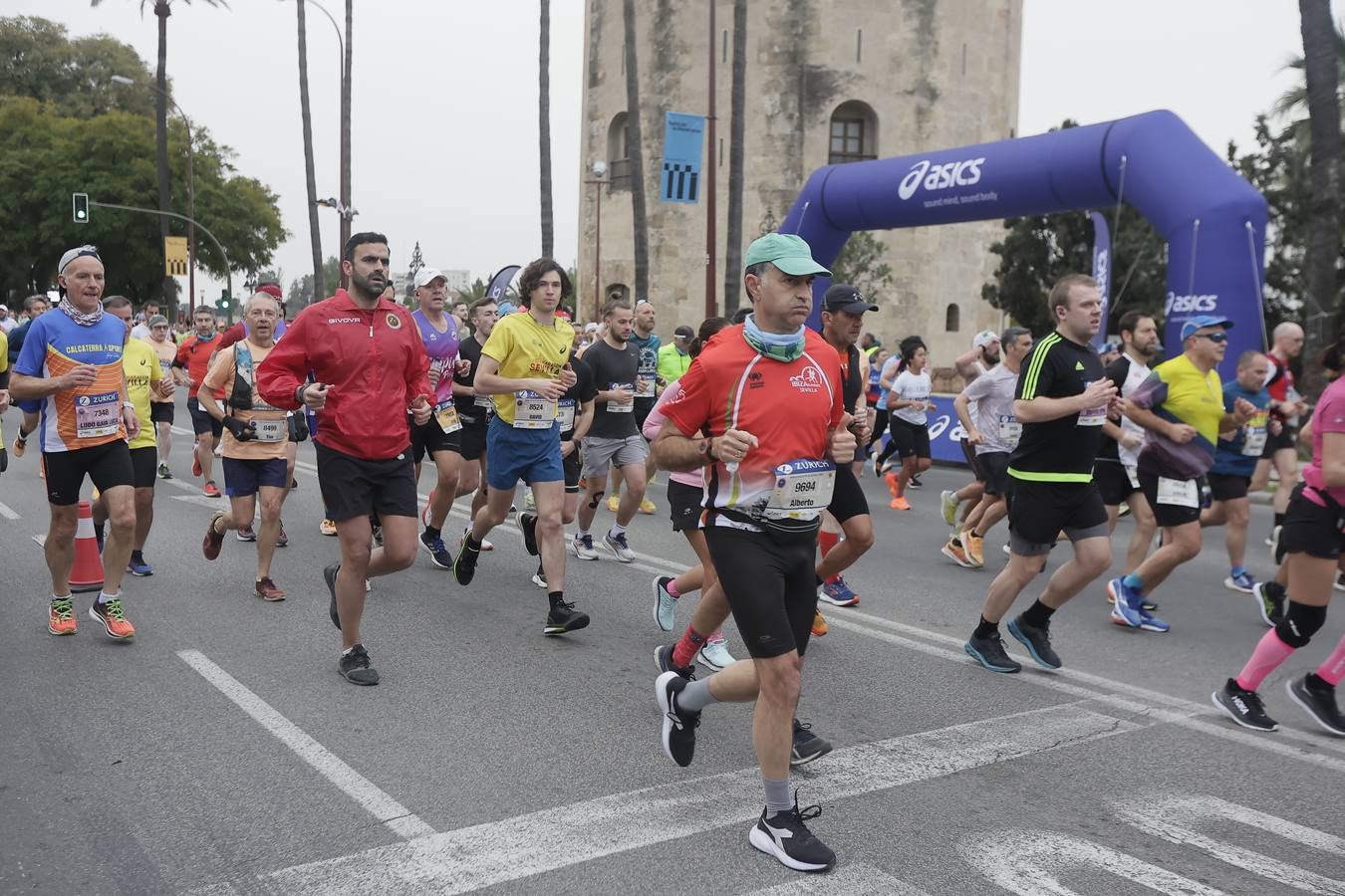 Participantes en el Maratón de Sevilla