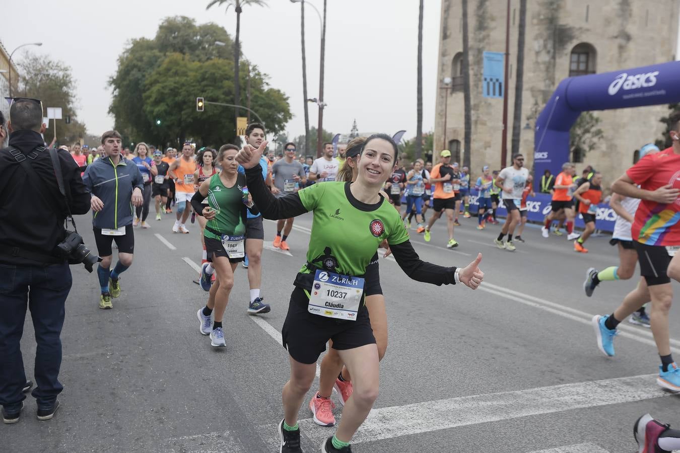 Participantes en el Maratón de Sevilla