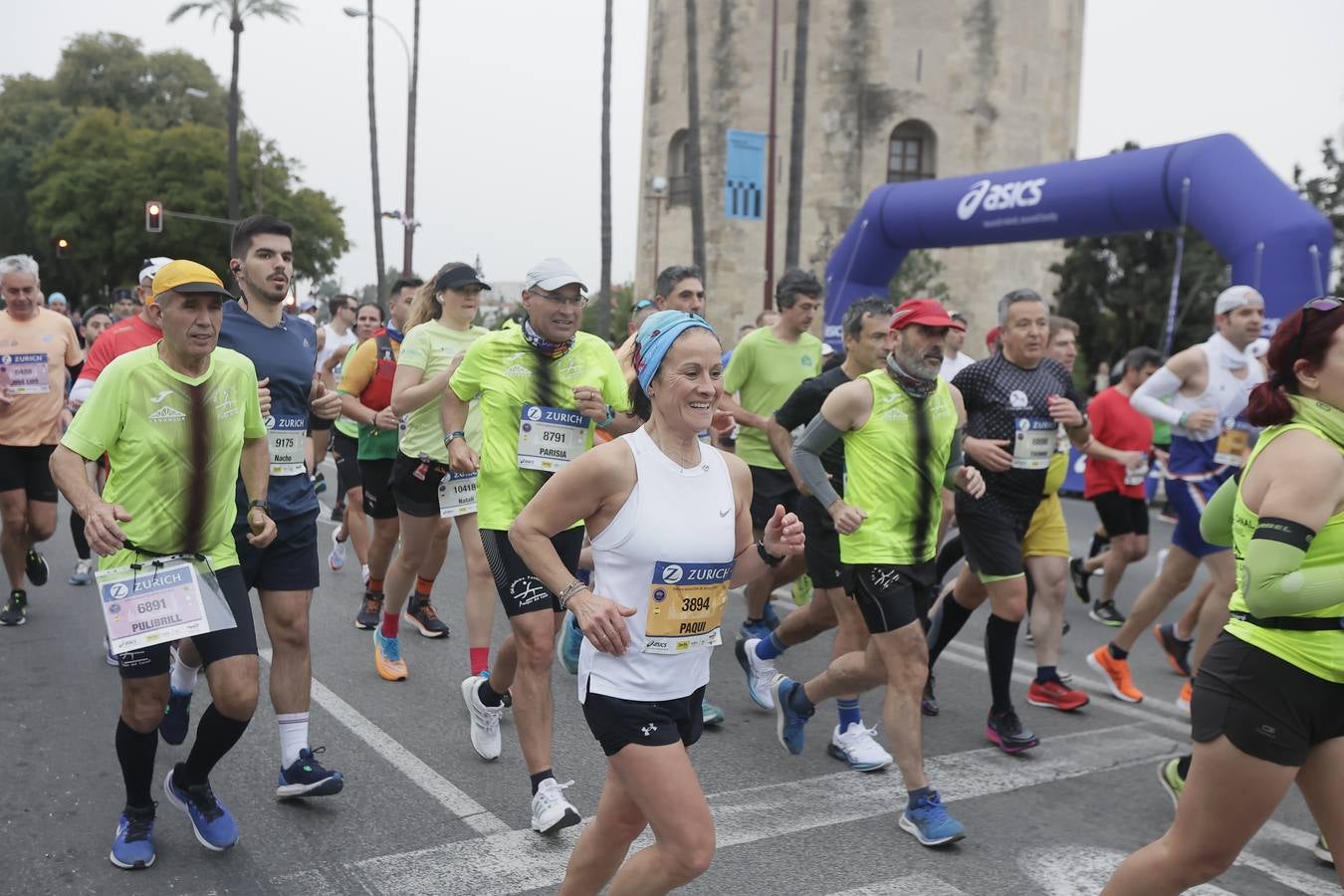 Participantes en el Maratón de Sevilla