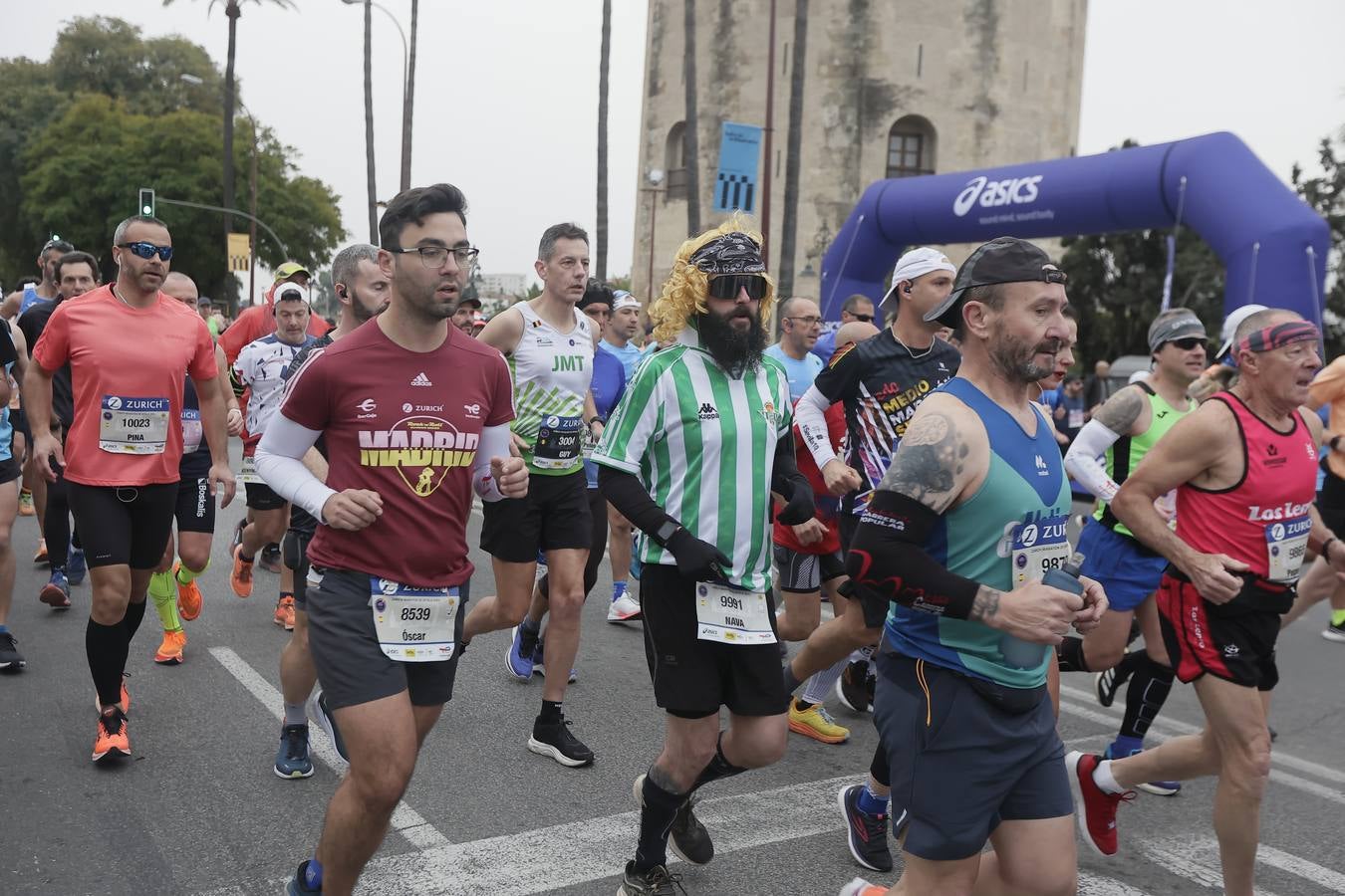 Participantes en el Maratón de Sevilla