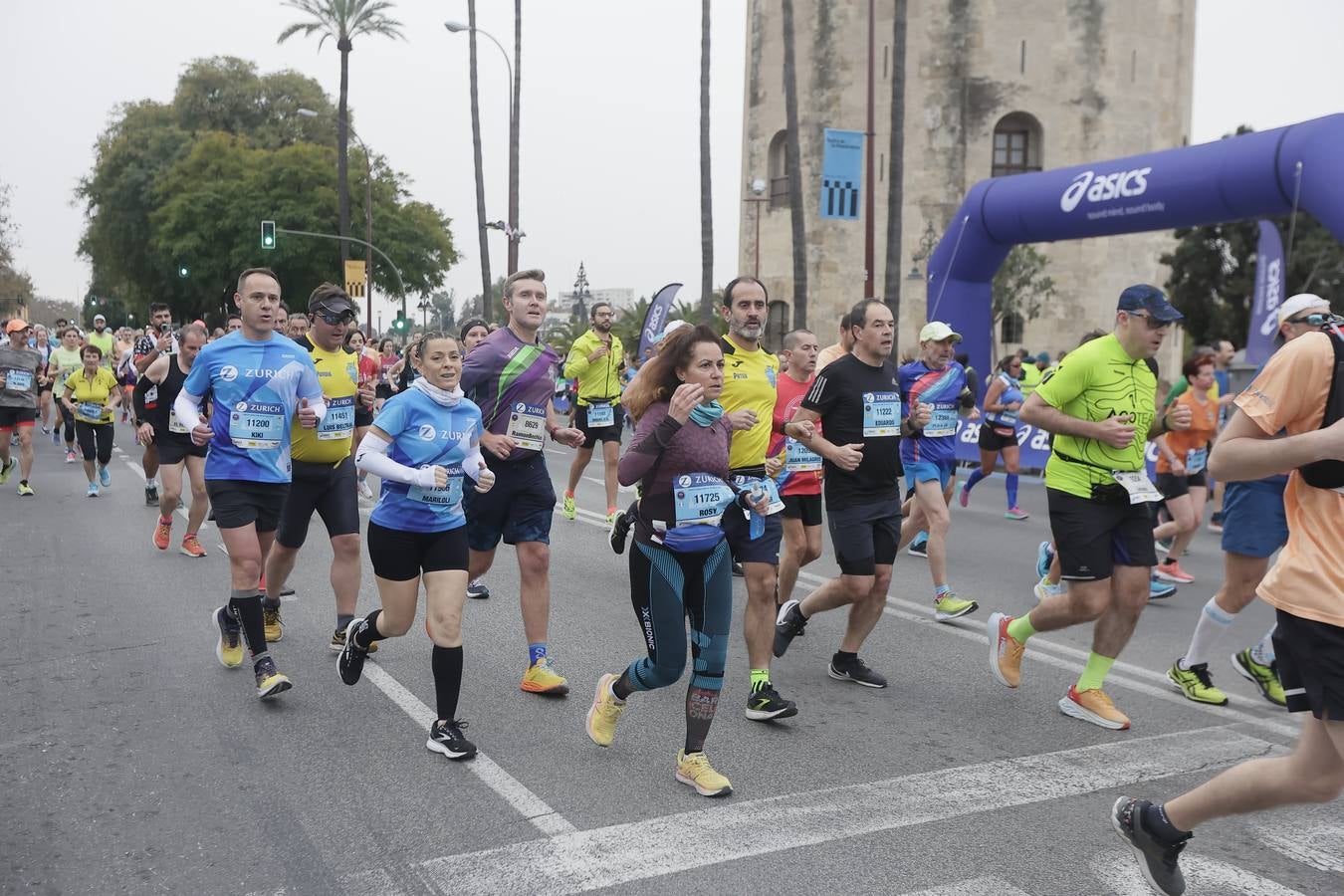 Participantes en el Maratón de Sevilla