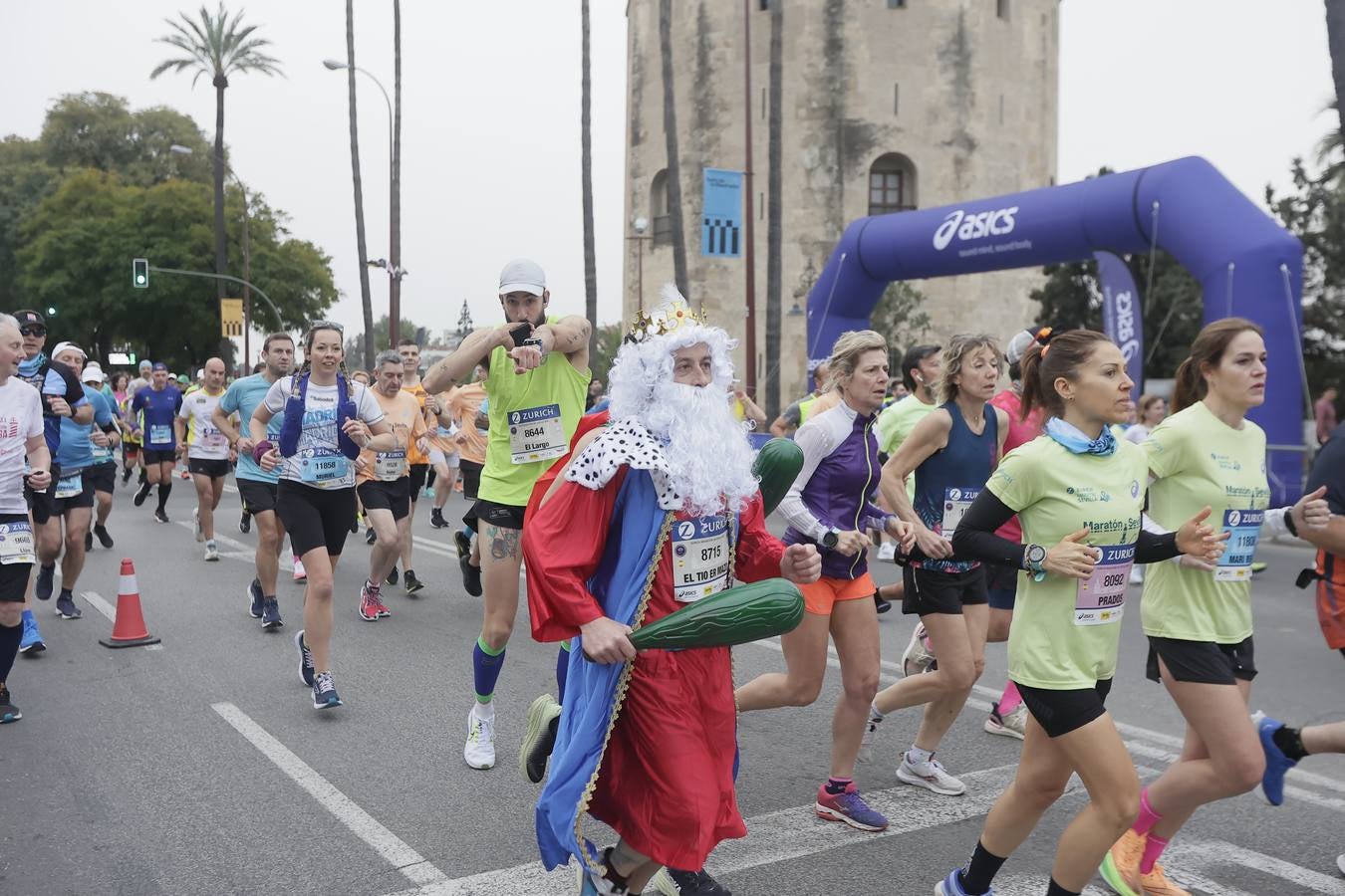 Participantes en el Maratón de Sevilla