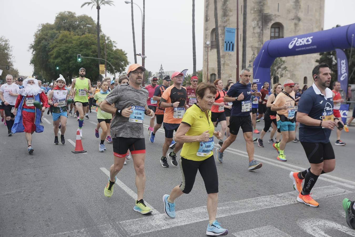 Participantes en el Maratón de Sevilla