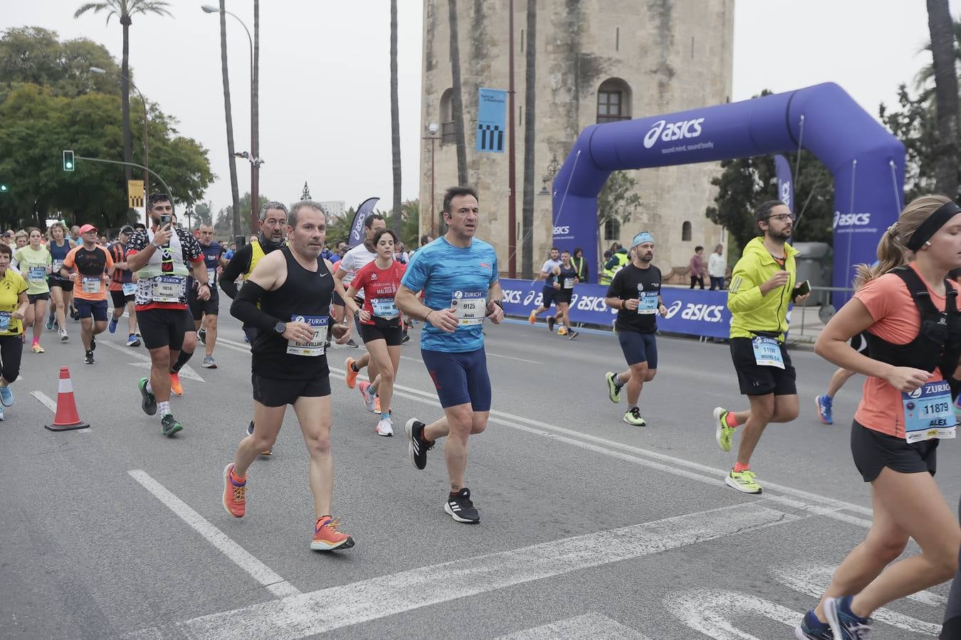 Participantes en el Maratón de Sevilla