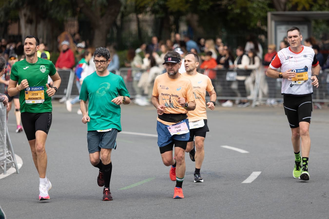 Diferentes momentos del Zurich Maratón Sevilla 2023