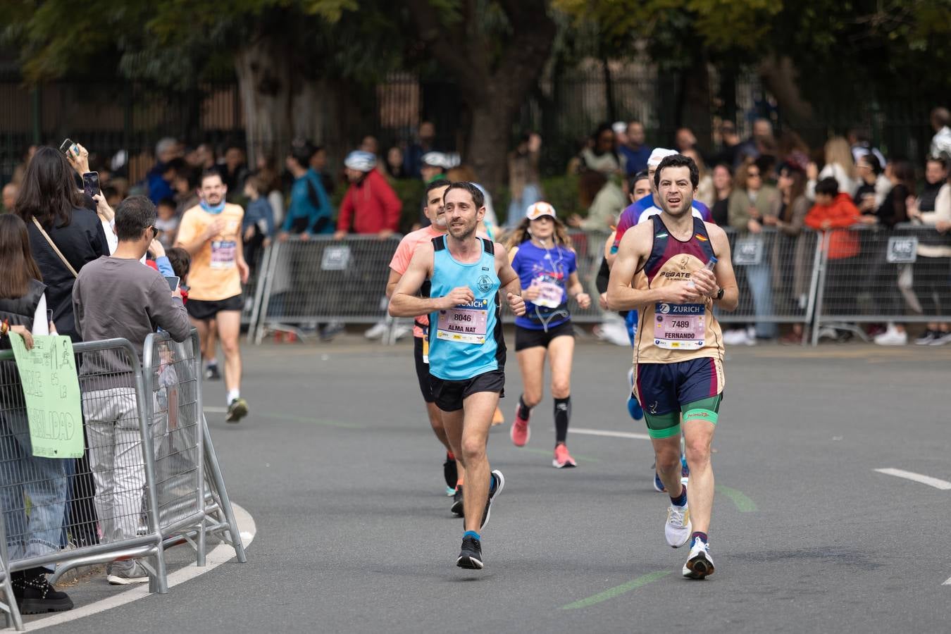 Diferentes momentos del Zurich Maratón Sevilla 2023