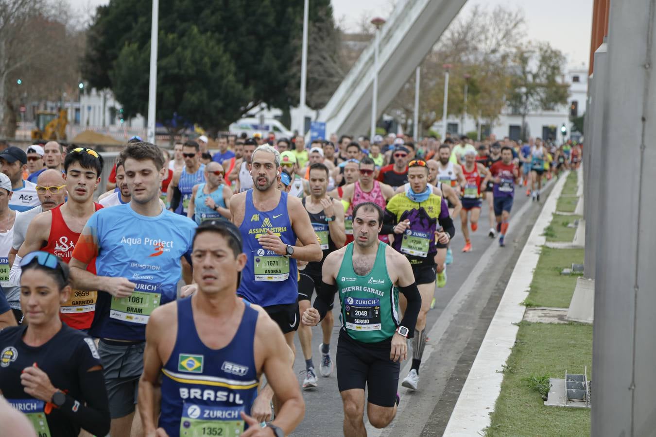 Participantes en el Maratón de Sevilla 2023